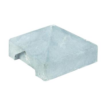 Beton-afdekpet wit/grijs diamantkop - 14x14x5cm T-model