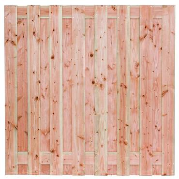 Tuinscherm lariks 17 planks (15+2) - Zillertal 180x180cm - schutting