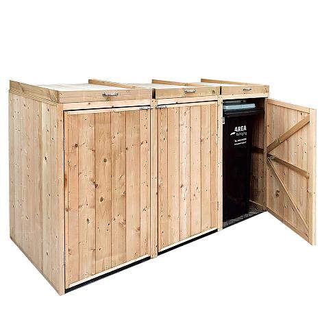 Containerberging geimpregneerd - Triple Diepte: 80 cm Breedte: 215 cm Hoogte: 118 cm