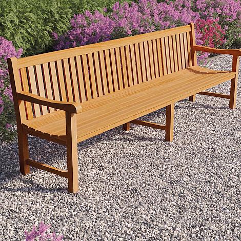 Teak parkbank - Norwich 210cm