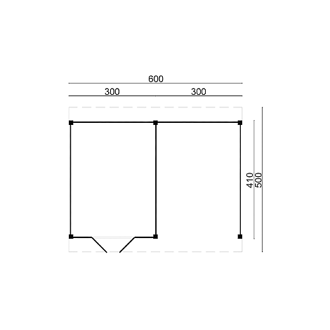 DHZ Plat dak Raalte - Zwart 600x410cm