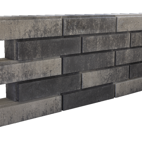 Allure Block Linea 15x15x60 - Grijs/Zwart