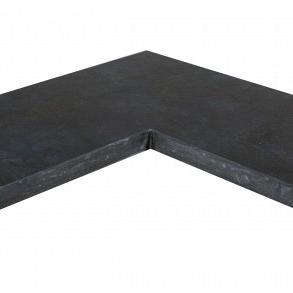 Chinees hardsteen hoekrand 50/50x30x3 cm gezoet MF