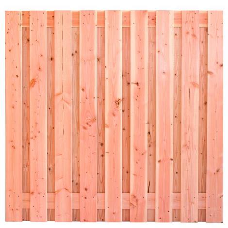 Tuinscherm lariks 19 planks (17+2) - Innsbruck 180x180cm fijnbezaagd - schutting