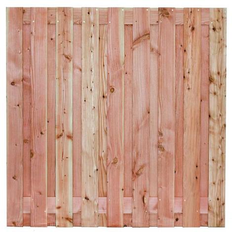 Tuinscherm lariks 19 planks (17+2) - Salzburg H180xB180cm - schutting