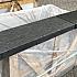 Bahia black zwembadrand 100x30x6/3 cm gevlamd, neus vlak gezoet