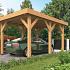 DHZ Carport Plat dak Sloten - 350x500cm basis